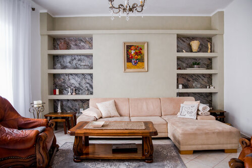 Dizajnový obklad kamenná dyha v obývačke